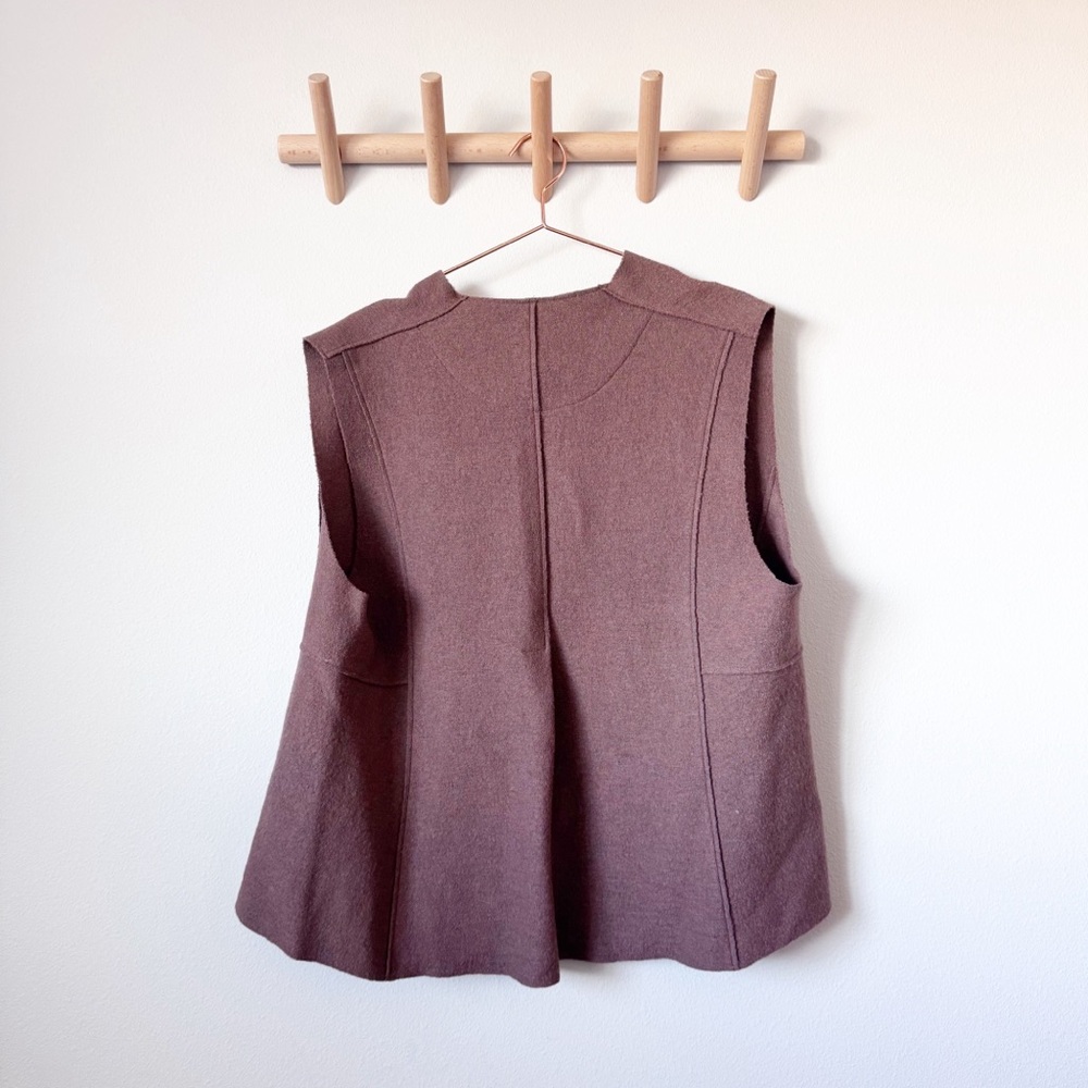 OSKA Wool Rust Color Vest - Picture 2 of 10